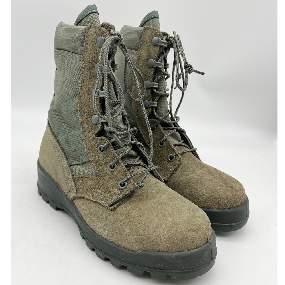Military Boots Steel Toe UFCW Vibram Mondo Sage Green Suede Size 5